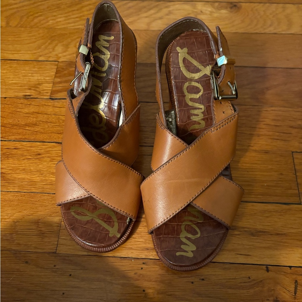 Sam Edelman size 4 women’s sandals heels. Worn 1X